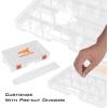 image:imageKastKing Tackle Boxes Plastic Box Plastic Storage Organizer Box with Removable Dividers  Fishing Tackle Storage  Box Organizer  2 Packs 4 Packs Tackle Trays  Parts BoxStandard