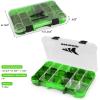 image:imageKastKing Tackle Boxes Plastic Box Plastic Storage Organizer Box with Removable Dividers  Fishing Tackle Storage  Box Organizer  2 Packs 4 Packs Tackle Trays  Parts BoxGreen Camouflage