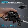 image:imageKastKing iReel 2 Phantom Black Fishing Reel IFC Digital Brake Six Preset Casting Modes Unlimited Customizable Adjustments Bluetooth Pairing 100 Magnesium Frame Larger Axis Eye Line GuideRightGlossy Black721