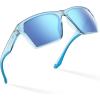 A: Gloss Tal Light Blue Crystal Frame  Ice Blue Mirror