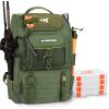 image:imageKastKing KarryAll Fishing Tackle Backpack with Rod Holder 4 Tackle Boxes4026L Tackle Bag Storage Fishing Gear and EquipmentC Large 40 L  Green