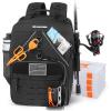 image:imageKastKing KarryAll Fishing Tackle Backpack with Rod Holder 4 Tackle Boxes4026L Tackle Bag Storage Fishing Gear and EquipmentD Medium 26 L  Black