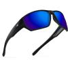 image:imageKastKing Merced Floating Polarized Sports Sunglasses With PuriVex Protective Lens Coating Lightweight TPX Frame Men WomenB Matte Black Frame  Cobalt Mirror