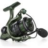 image:imageKastKing Spartacus II Spinning Reel  Sealed Carbon Fiber 22LBs Max Drag  71 Stainless BB for SaltwaterampFreshwater  521 Gear Ratio  Size 500amp1000 Perfect for Ice FishingStryker Green
