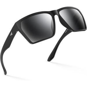 image:imageKastKing Beartrap Polarized Sports Fishing Sunglasses With PuriVex Protective Lens Coating Wayfarer Design Men WomenB Matte Black Frame  Smoke