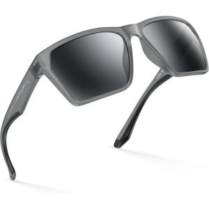 image:imageKastKing Beartrap Polarized Sports Fishing Sunglasses With PuriVex Protective Lens Coating Wayfarer Design Men WomenH Matte Smoke Crystal Frame  Smoke