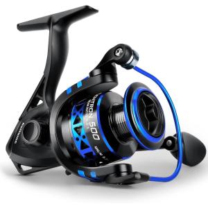 image:imageKastKing Centron amp Centron Lite Spinning Reels Size 500 is Perfect for Ice Fishing Up to 175 Max Drag 521 Gear Ratio Ultra Smooth Powerful CNC Aluminum Spool 91 BB Light WeightCentron