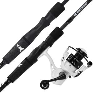 image:imageKastKing Crixus Fishing Rod and Reel Combo High Performance Spinning amp Baitcaster Combo IM6 Graphite 2Pc Blanks Zirconium Oxide Rings SuperPolymer Handle Lightweight Reel with Aluminum SpoolA Spin60 Medium Light2pcs 2000 Reel