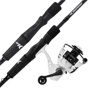 image:imageKastKing Crixus Fishing Rod and Reel Combo High Performance Spinning amp Baitcaster Combo IM6 Graphite 2Pc Blanks Zirconium Oxide Rings SuperPolymer Handle Lightweight Reel with Aluminum SpoolA Spin56 Light2pcs 2000 Reel