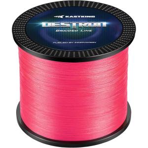 image:imageKastKing Destron Braided Fishing Line Highly Abrasion Resistant Improved Knot Strength UltraThin Diameter Superline Zero Stretch amp Memory CFT Color Fast Technology 75 Thinner Than Mono