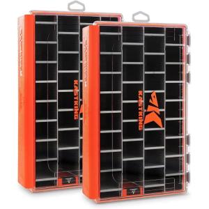 image:imageKastKing HyperSeal Waterproof Tackle Box Waterproof 3600 and 3700 Tackle Trays Fishing Tackle Box Organizer with Removable Dividers Lure Box and Terminal Tackle Storage37002 Pack with compartment