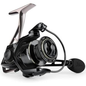 image:imageKastKing Megatron Spinning Reel Freshwater and Saltwater Spinning Fishing Reel Rigid Aluminum Frame 71 DoubleShielded StainlessSteel BB Over 30 lbs Carbon Drag CNC Aluminum Spool amp Handle2000