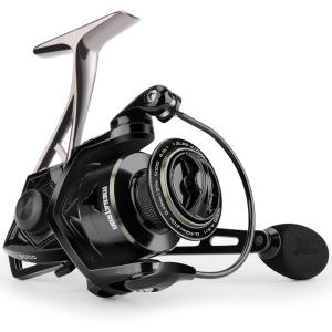 image:imageKastKing Megatron Spinning Reel Freshwater and Saltwater Spinning Fishing Reel Rigid Aluminum Frame 71 DoubleShielded StainlessSteel BB Over 30 lbs Carbon Drag CNC Aluminum Spool amp Handle5000