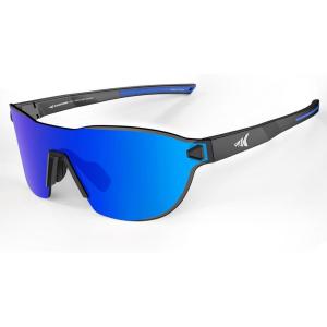 image:imageKastKing Nizini Polarized Sports Fishing Sunglasses With PuriVex Protective Lens Coating Rimless Wrap Design Men WomenE Matte Black Frame  Cobalt Mirror