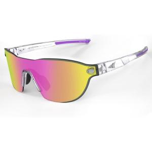 image:imageKastKing Nizini Polarized Sports Fishing Sunglasses With PuriVex Protective Lens Coating Rimless Wrap Design Men WomenH Gloss Crystal Frame  Lavender Mirror