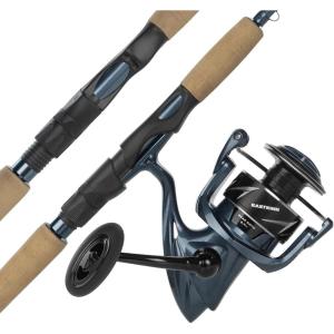 image:imageKastKing ReKon Saltwater Fishing Rod and Reel Combo Fishing Poles amp Reels Combo Graphite Blank Zirconia Rings NyliTech Frame amp Rotor EVA Handle Uplock Reel SeatSpin70 Medium Light3000 Reel2pcs
