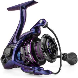 image:imageKastKing Royale Legend Pro Spinning Fishing Reel Lightweight Yet Powerful DigiCut Aluminum Gear Aerodynamic Reel Rotor 621 Gear Ratio 25LBs Max Drag TPE Handle Knobs Unique Celestial ColorSize3000