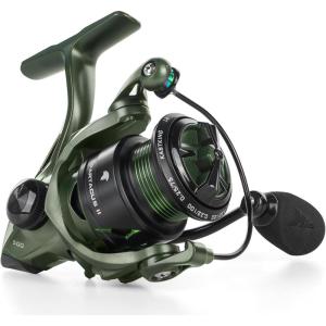 image:imageKastKing Spartacus II Spinning Reel  Sealed Carbon Fiber 22LBs Max Drag  71 Stainless BB for SaltwaterampFreshwater  521 Gear Ratio  Size 500amp1000 Perfect for Ice FishingStryker Green