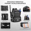 image:imageKastKing Bait Boss Fishing Tackle Backpack with Rod Holders4 Tackle BoxesRain CoverStorage for Fishing GearA Black