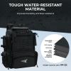 image:imageKastKing Bait Boss Fishing Tackle Backpack with Rod Holders4 Tackle BoxesRain CoverStorage for Fishing GearE Black Aluminum Back Support System