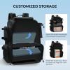 image:imageKastKing Bait Boss Fishing Tackle Backpack with Rod Holders4 Tackle BoxesRain CoverStorage for Fishing GearE Black Aluminum Back Support System