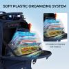 image:imageKastKing Bait Boss Fishing Tackle Backpack with Rod Holders4 Tackle BoxesRain CoverStorage for Fishing GearG Blue Aluminum Back Support System
