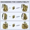 image:imageKastKing BaitSpace Detachable Bait Binder Tackle Bag  Large Clear Sleeves Durable 900D Waterresistant Fabric Soft Plastic Bait Storage For Hooks Sinkers amp Fishing AccessoriesKhaki