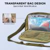 image:imageKastKing BaitSpace Detachable Bait Binder Tackle Bag  Large Clear Sleeves Durable 900D Waterresistant Fabric Soft Plastic Bait Storage For Hooks Sinkers amp Fishing AccessoriesKhaki