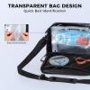 image:imageKastKing BaitSpace Detachable Bait Binder Tackle Bag  Large Clear Sleeves Durable 900D Waterresistant Fabric Soft Plastic Bait Storage For Hooks Sinkers amp Fishing AccessoriesBlack