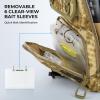 image:imageKastKing BaitSpace Fishing Sling Bag Fishing Backpack with Rod amp Beverage Holder Tackle Bag for Fishing GearC Khaki Camo