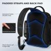 image:imageKastKing BaitSpace Fishing Sling Bag Fishing Backpack with Rod amp Beverage Holder Tackle Bag for Fishing GearD Black