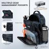 image:imageKastKing BaitSpace Fishing Sling Bag Fishing Backpack with Rod amp Beverage Holder Tackle Bag for Fishing GearF Blue Camo  with 2 3600 tackle boxes