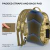 image:imageKastKing BaitSpace Fishing Sling Bag Fishing Backpack with Rod amp Beverage Holder Tackle Bag for Fishing GearG Khaki Camo  with 2 3600 tackle boxes