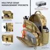 image:imageKastKing BaitSpace Fishing Sling Bag Fishing Backpack with Rod amp Beverage Holder Tackle Bag for Fishing GearG Khaki Camo  with 2 3600 tackle boxes