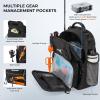 image:imageKastKing BaitSpace Fishing Sling Bag Fishing Backpack with Rod amp Beverage Holder Tackle Bag for Fishing GearH Black  with 2 3600 tackle boxes