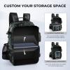 image:imageKastKing BaitSpace Fishing Tackle Backpack with Removable Bait Binder2 Rod Holders Storage Fishing Gear and EquipmentB Black Camo With 4 3600 Tackle Boxes