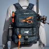 image:imageKastKing BaitSpace Fishing Tackle Backpack with Removable Bait Binder2 Rod Holders Storage Fishing Gear and EquipmentC Blue Camo With 4 3600 Tackle Boxes