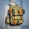 image:imageKastKing BaitSpace Fishing Tackle Backpack with Removable Bait Binder2 Rod Holders Storage Fishing Gear and EquipmentD Khaki Camowith 4 3600 Tackle Boxes
