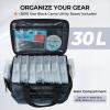 image:imageKastKing BaitSpace Fishing Tackle Bag With 4 Tackle Boxes amp Removable Bait Binder WaterResistant Tackle Storage Durable Fishing Gear Adjustable Shoulder StrapC Blue Camo
