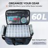 image:imageKastKing BaitSpace Fishing Tackle Bag With 4 Tackle Boxes amp Removable Bait Binder WaterResistant Tackle Storage Durable Fishing Gear Adjustable Shoulder StrapF Blue Camo