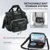 image:imageKastKing BaitSpace Fishing Tackle Bag With 4 Tackle Boxes amp Removable Bait Binder WaterResistant Tackle Storage Durable Fishing Gear Adjustable Shoulder StrapA Black Camo