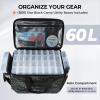 image:imageKastKing BaitSpace Fishing Tackle Bag With 4 Tackle Boxes amp Removable Bait Binder WaterResistant Tackle Storage Durable Fishing Gear Adjustable Shoulder StrapD Black Camo