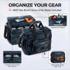 image:imageKastKing BaitSpace Fishing Tackle Bag With 4 Tackle Boxes amp Removable Bait Binder WaterResistant Tackle Storage Durable Fishing Gear Adjustable Shoulder StrapF Blue Camo