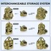 image:imageKastKing BaitSpace Line Management Bag Fishing Line Storage Bag with Water Resistant Nylon Clear View Window Removable Divider Tanglefree Leader Line HolderC KhakiMedium