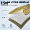 image:imageKastKing BaitSpace Line Management Bag Fishing Line Storage Bag with Water Resistant Nylon Clear View Window Removable Divider Tanglefree Leader Line HolderF KhakiLarge