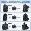 image:imageKastKing BaitSpace Line Management Bag Fishing Line Storage Bag with Water Resistant Nylon Clear View Window Removable Divider Tanglefree Leader Line HolderA BlackMedium