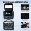 image:imageKastKing BaitSpace Line Management Bag Fishing Line Storage Bag with Water Resistant Nylon Clear View Window Removable Divider Tanglefree Leader Line HolderB BlueMedium