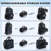 image:imageKastKing BaitSpace Line Management Bag Fishing Line Storage Bag with Water Resistant Nylon Clear View Window Removable Divider Tanglefree Leader Line HolderD BlackLarge