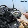 image:imageKastKing BaitSpace Line Management Bag Fishing Line Storage Bag with Water Resistant Nylon Clear View Window Removable Divider Tanglefree Leader Line HolderD BlackLarge