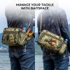 image:imageKastKing BaitSpace Waist Bag  Waterproof Tackle Storage Bag With Adjustable Belt Fishing Fanny Pack for Men Soft Bait Organizer 3600 Utility Box Rod Holder NylonKhaki Camo
